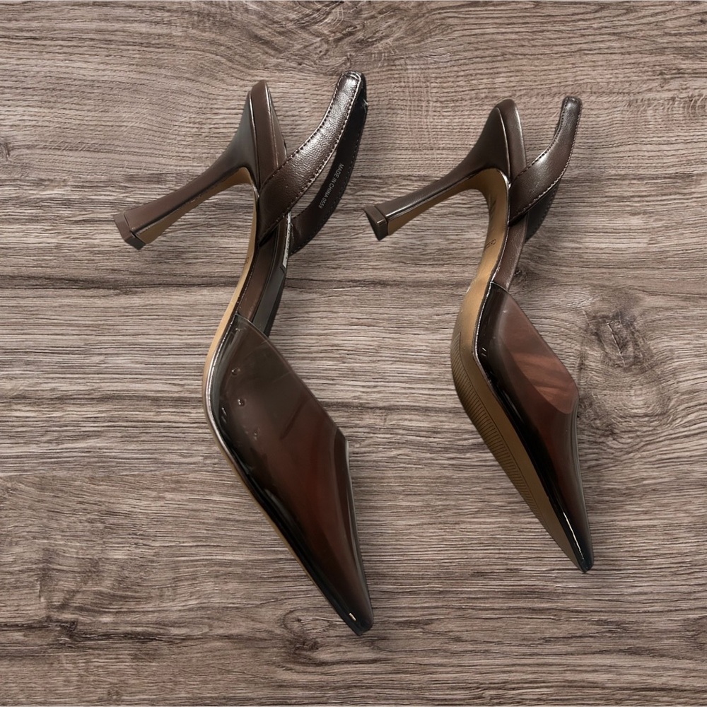 Chelsea & violet Mocha heels - Picture 3 of 6